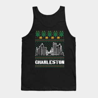 Charleston South Carolina Ugly Christmas Tank Top